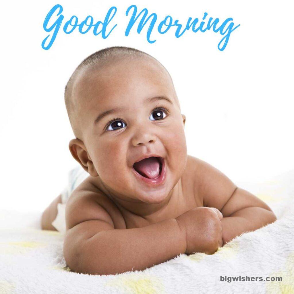 Good morning baby massage with laugh