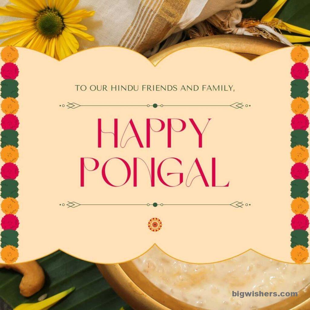 on sweet pot written happy pongal