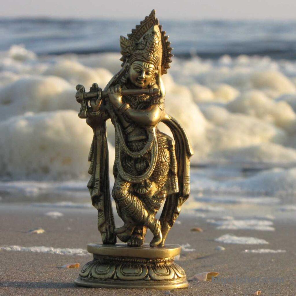 Beautiful Lord krishan statue
